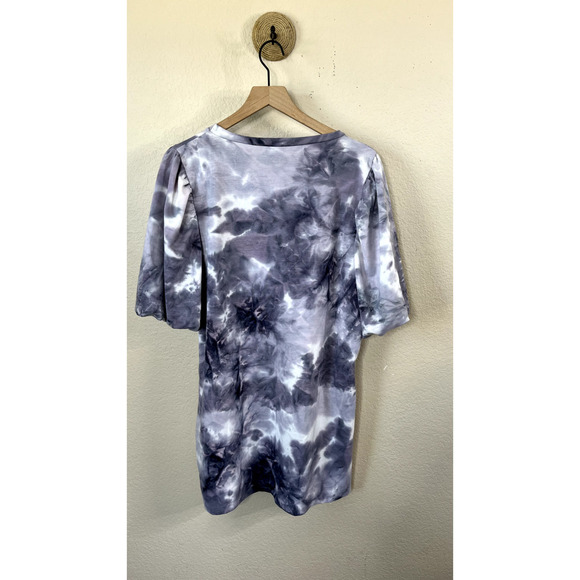 NWT Fashion Nova Puff Sleeve Tie Dye Mini Dress M - Picture 8 of 11